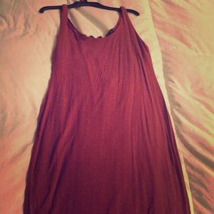 Zipper body on dress